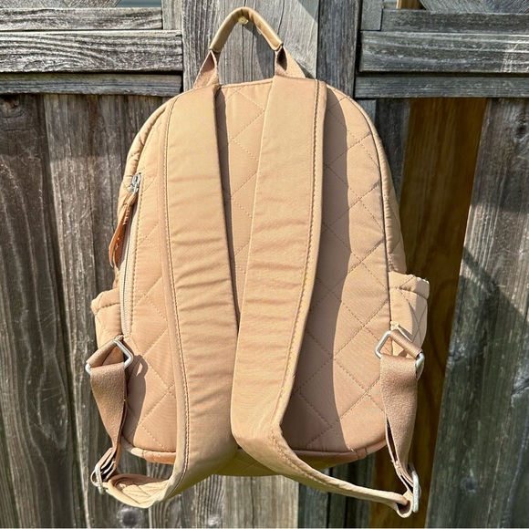 Vera Bradley Meadowlark Tan Small Backpack in Performance Twill - Picture 3 of 8